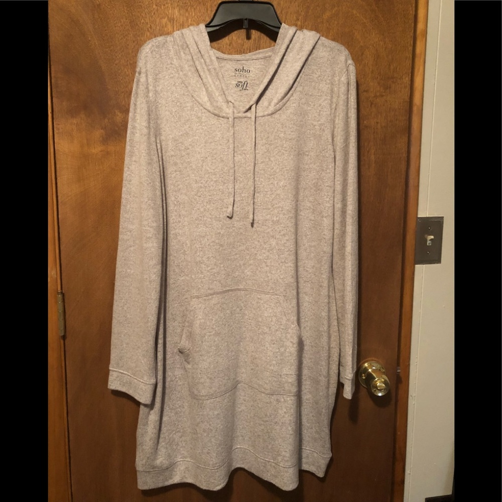 NWT NY&CO Soft Hooded Sweater Dress